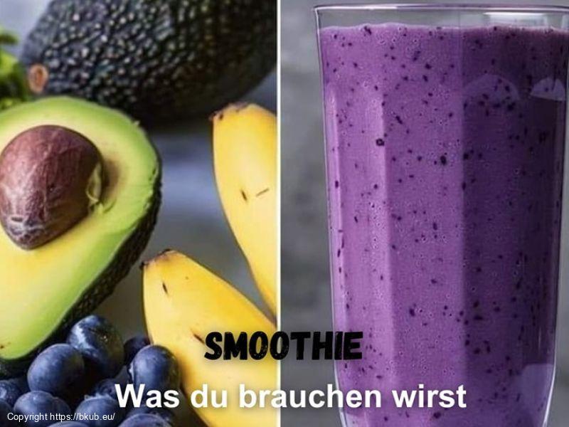 Blaubeer-Avocado-Smoothie